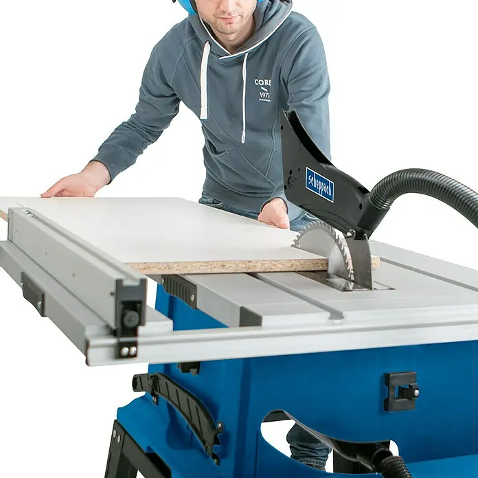 Scheppach Tischkreissäge HS 105 - 2.000 W, Durchmesser Sägeblatt: 255 mm - Vorderansicht