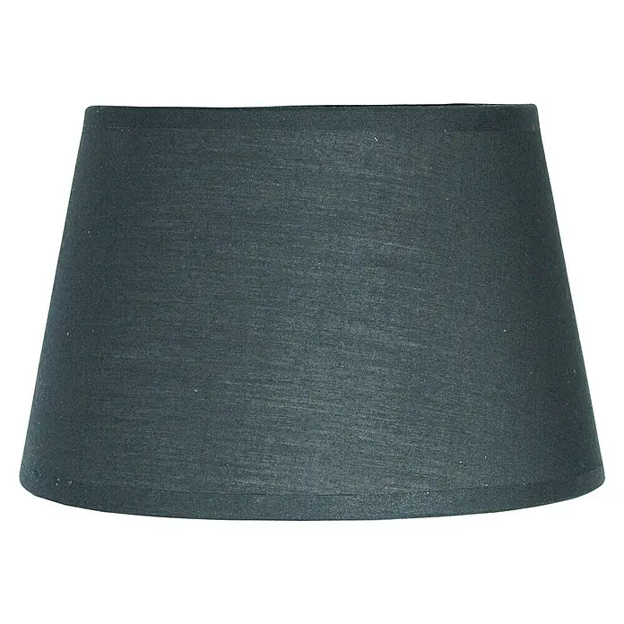 Home Sweet Home Lampenschirm Largo - Ø x H: 20 x 13 cm, Night Black, Stoff, Rund - Vorderansicht