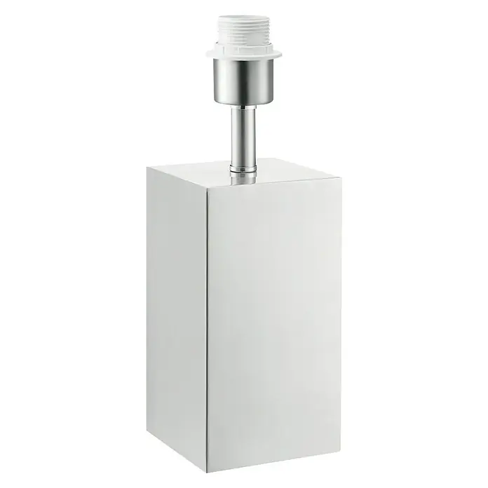 Home Sweet Home Lampvoet Cilly - 40 W, Kleur: Mat staal, Hoogte: 27 cm - Vooraanzicht