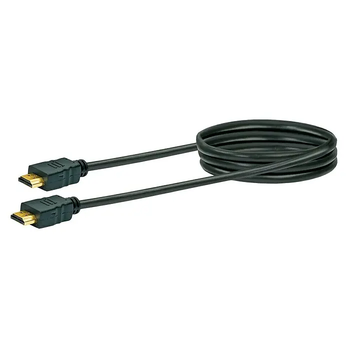 Schwaiger HDMI-Kabel - 1,5 m, Schwarz, 10,2 Gbit/s - Vorderansicht