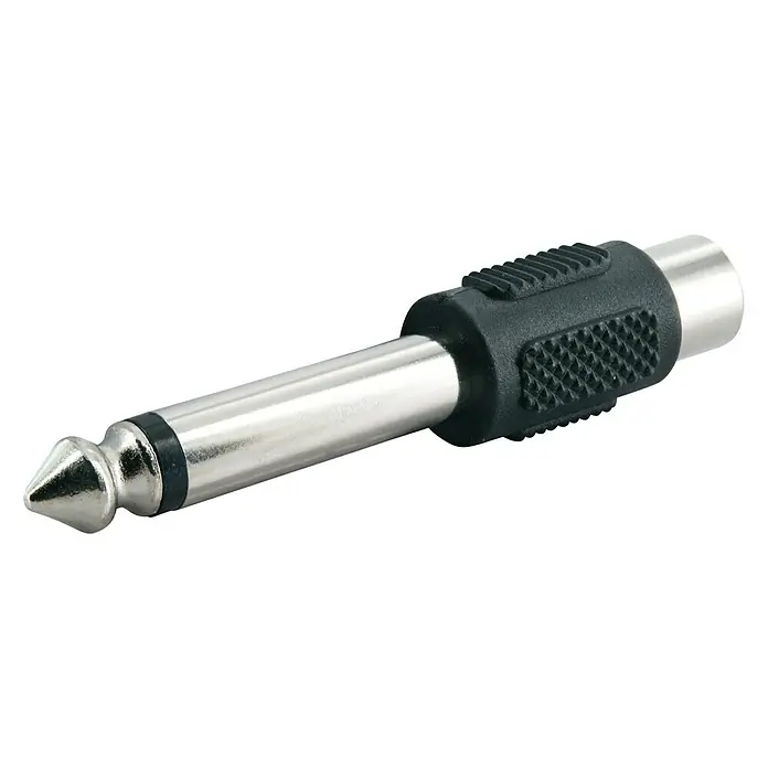 Schwaiger Audio-Adapter - Klinkenstecker 6,3 mm, Cinch-Kupplung - Vorderansicht
