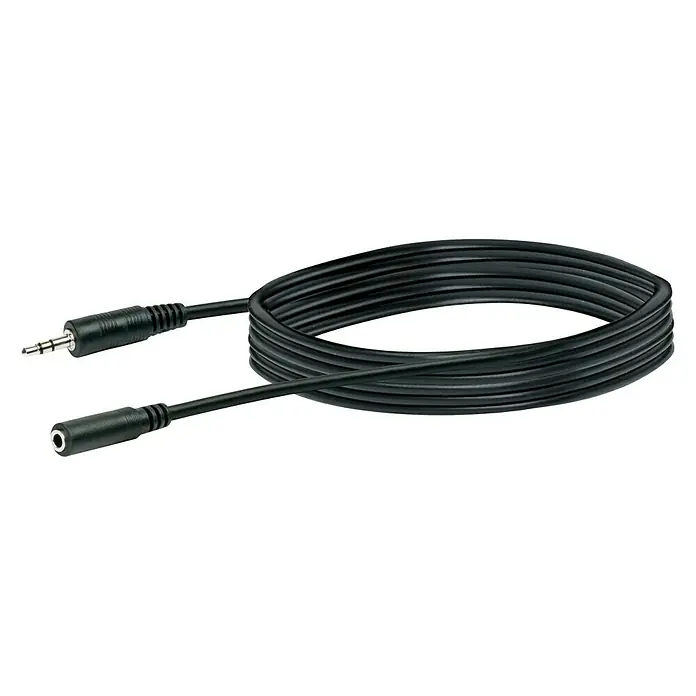 Schwaiger Audio-Verlängerungskabel - Klinkenstecker 3,5 mm, 5 m - Vorderansicht