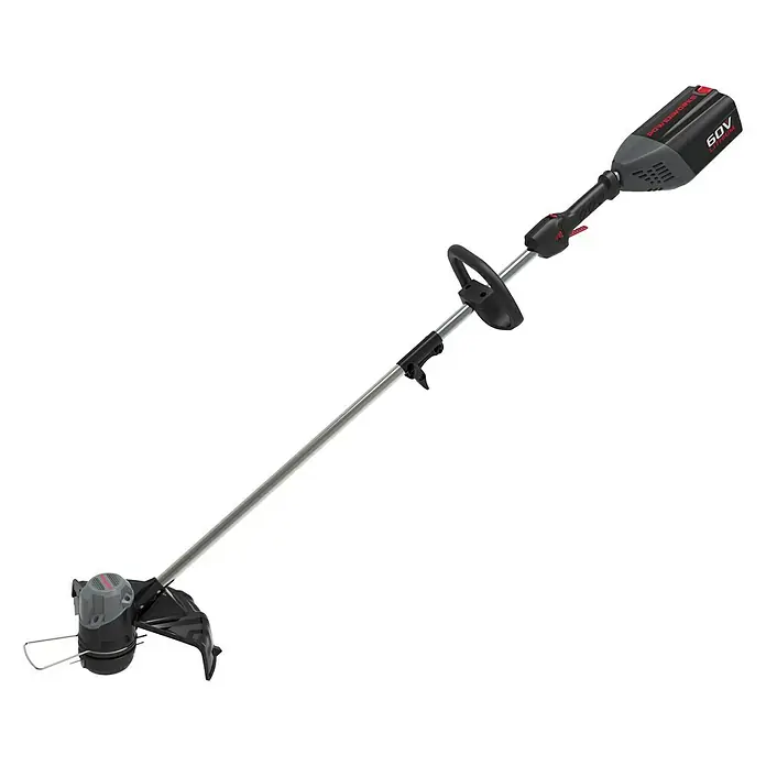 Powerworks Akumulatorski trimer P60LT - 60 V, Litij-ionska, Bez akumulatora, Širina reza: 30 cm - Pogled s lijeve strane