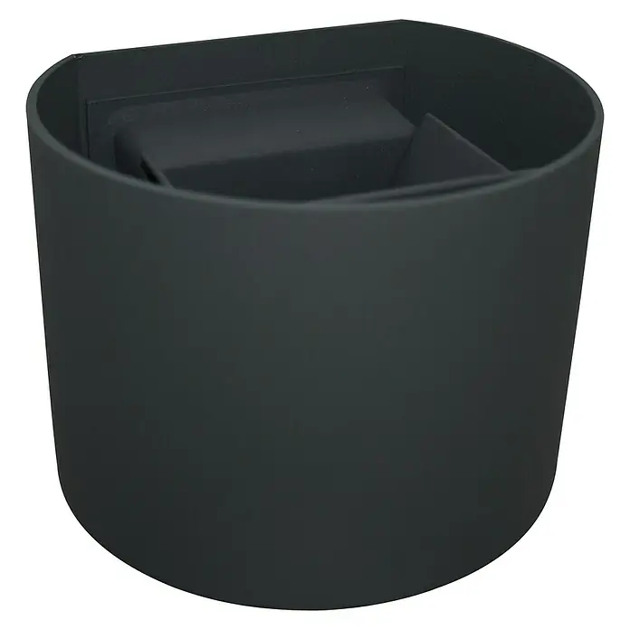 Starlux Vanjska zidna LED svjetiljka - 8 W, 11,6 x 13,6 x 10 cm, Antracit, IP54 - Dijagonalni pogled