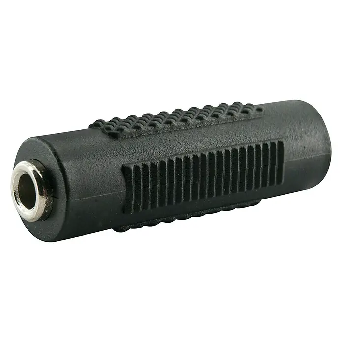 Schwaiger Audio-Adapter - Klinkenbuchse 3,5 mm, Schwarz - Vorderansicht