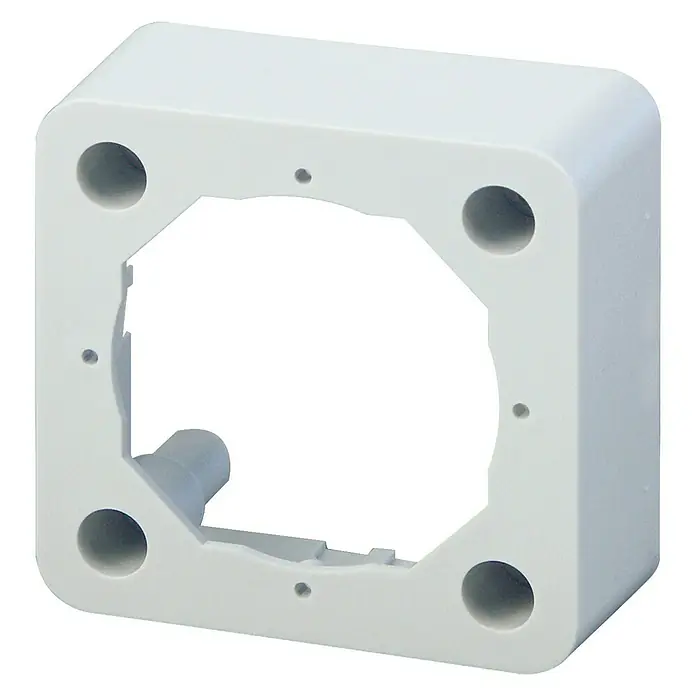 Schwaiger Aufputzkasten - Kunststoff, 75 x 75 x 26 mm - Vorderansicht