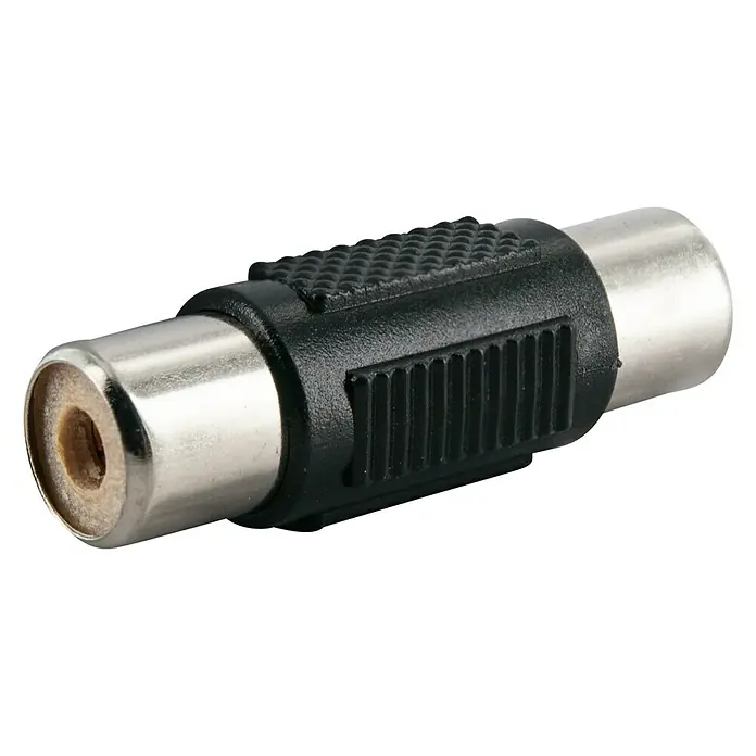 Schwaiger Audio-Adapter Mono - Cinch-Buchse, Kunststoff, Metall - Vorderansicht