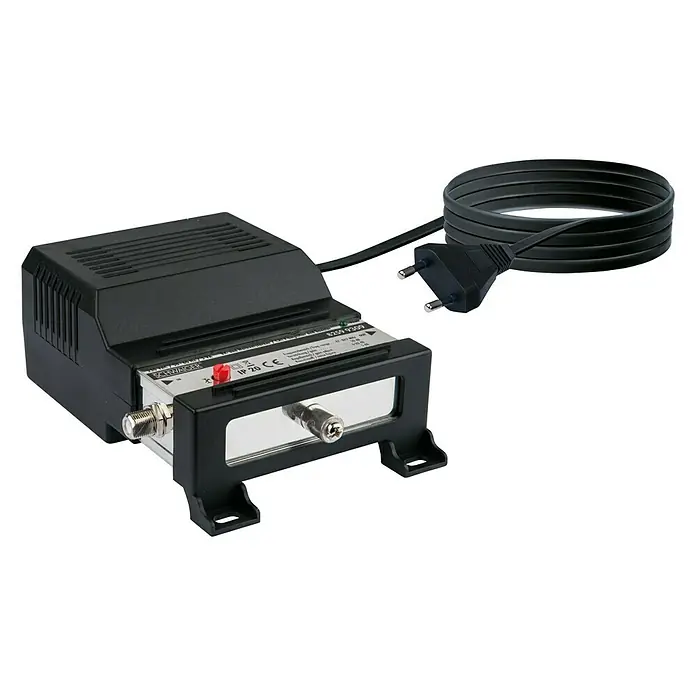 Schwaiger Nachverstärker - F-Buchse, 47 - 862 MHz, Verstärker: 30 dB - Vorderansicht