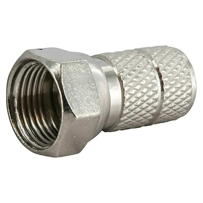 Schwaiger F-Aufdrehstecker - 6,5 mm, 2 Stk. - Vorderansicht