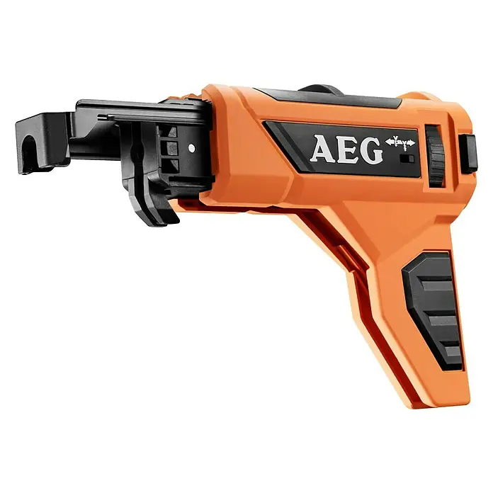 AEG Powertools Cargador rápido de tornillos BTS-BSA - Específico para: Atornillador para placas de yeso AEG 12 V/18 V - Vista de perfil izquierdo