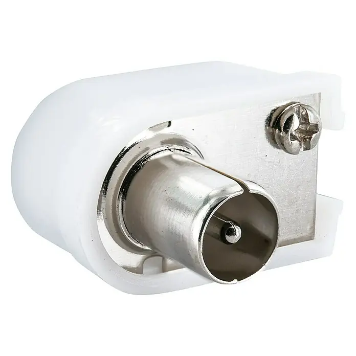 Schwaiger Koax-Winkelstecker - IEC-Stecker, 90° gewinkelt, 4 Stk. - Vorderansicht