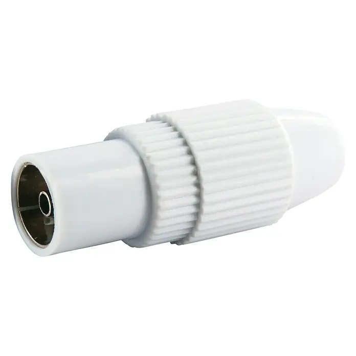 Schwaiger Coax connector, female - Kunststof, IEC-aansluiting, 4 stk. - Vooraanzicht