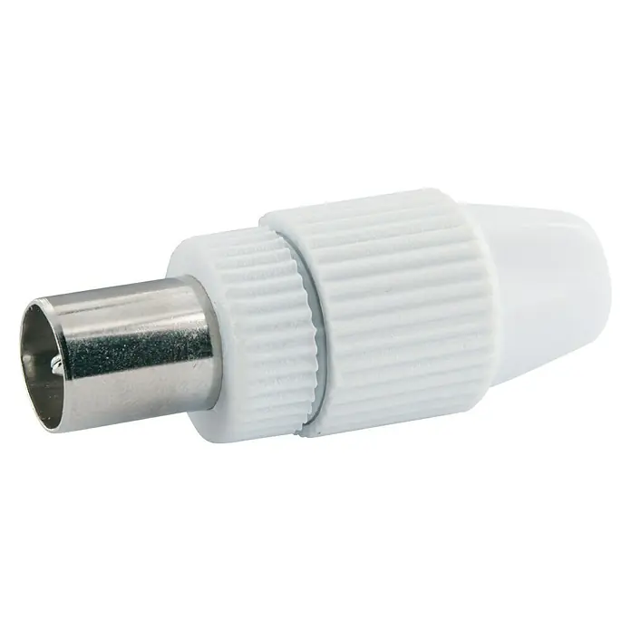 Schwaiger Koax-Stecker QuickFix - Kunststoff, IEC-Stecker, 1 Stk. - Vorderansicht