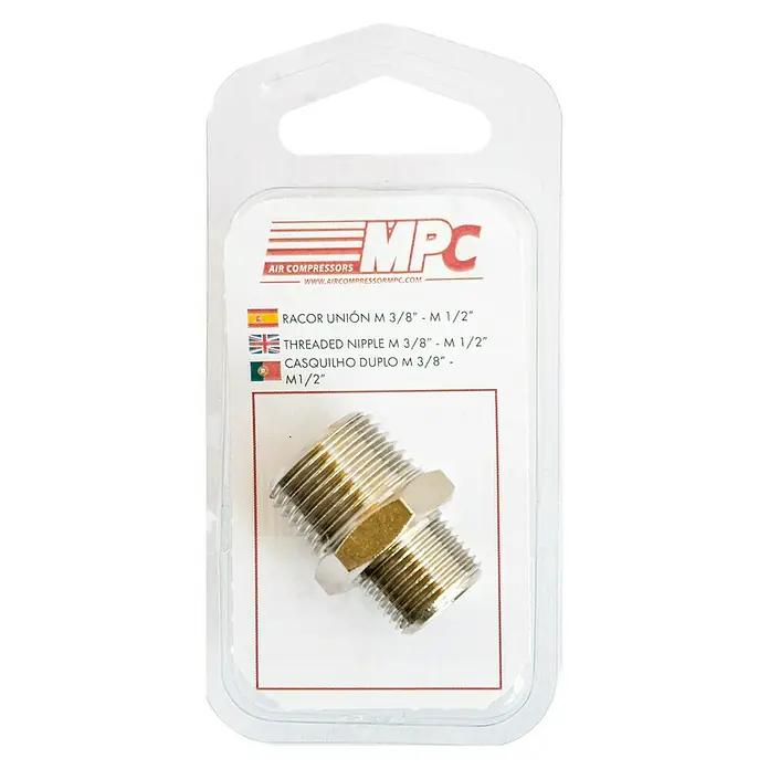 MPC Racor de conexión macho - ⅜ - ½″ - Vista frontal