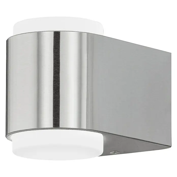 Eglo LED-Außenwandleuchte Bassano - 6 W, 12,5 x 8,5 x 9,5 cm, Weiß, IP44 - Diagonale Ansicht