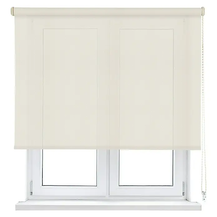 Viewtex Estor enrollable Screen 10% - An x Al: 165 x 250 cm, Beige/Blanco - Vista frontal