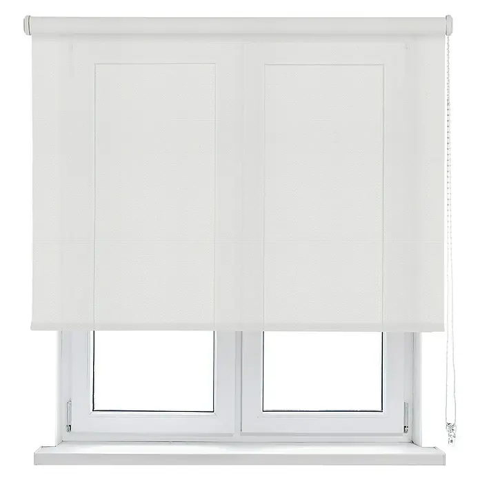 Viewtex Estor enrollable Screen 10% - An x Al: 135 x 250 cm, Blanco perla - Vista frontal