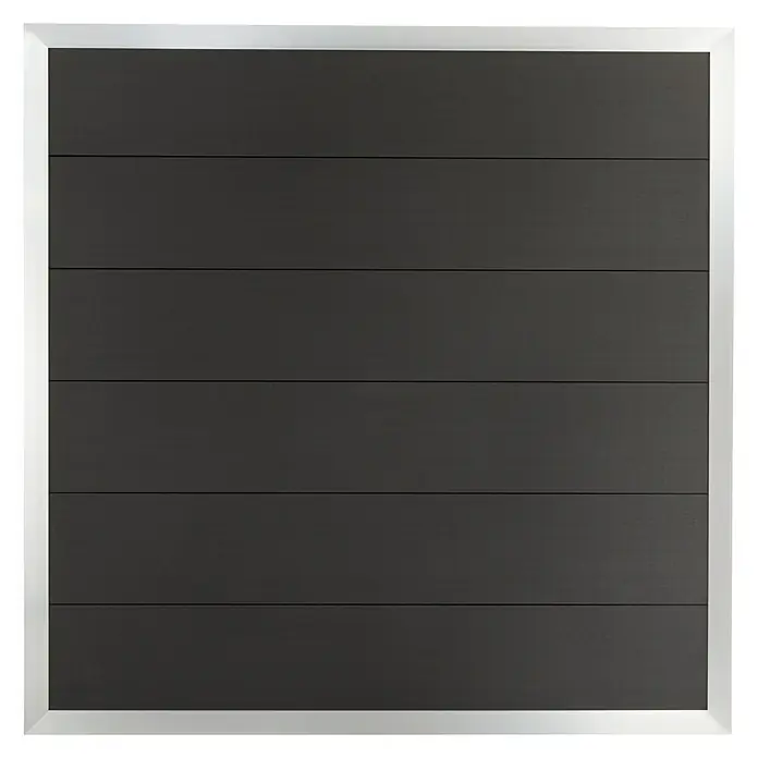 Sichtschutzelement Roma - 180 x 180 cm, WPC, Anthrazit - Vorderansicht