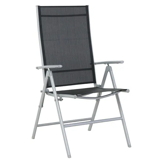 Sunfun Amy Tuin, verstelbare tuinstoel - 57 cm, Textileen - Diagonaal zicht