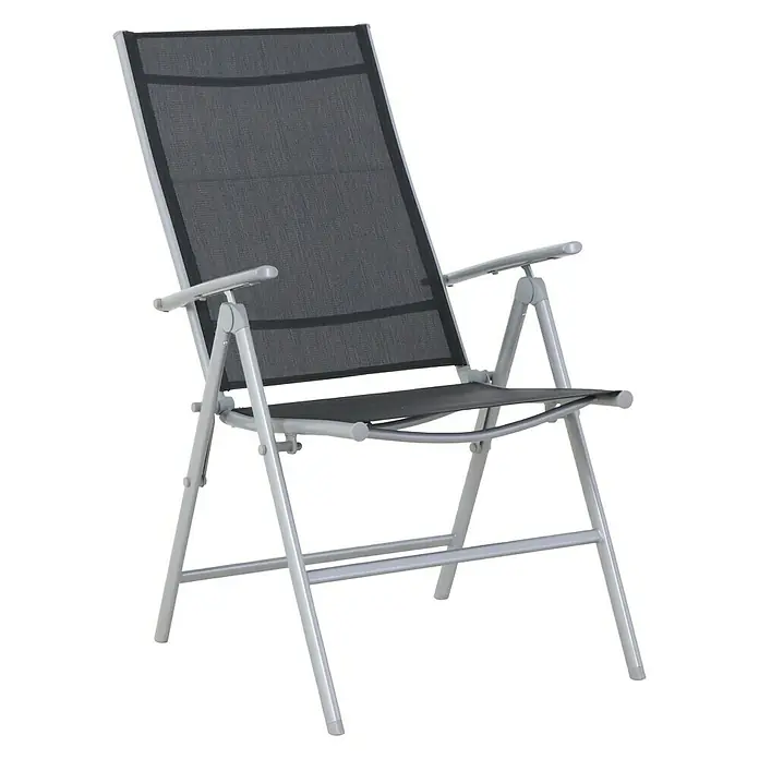Sunfun Amy Tuin, verstelbare tuinstoel - 57 cm, Textileen - Diagonaal zicht
