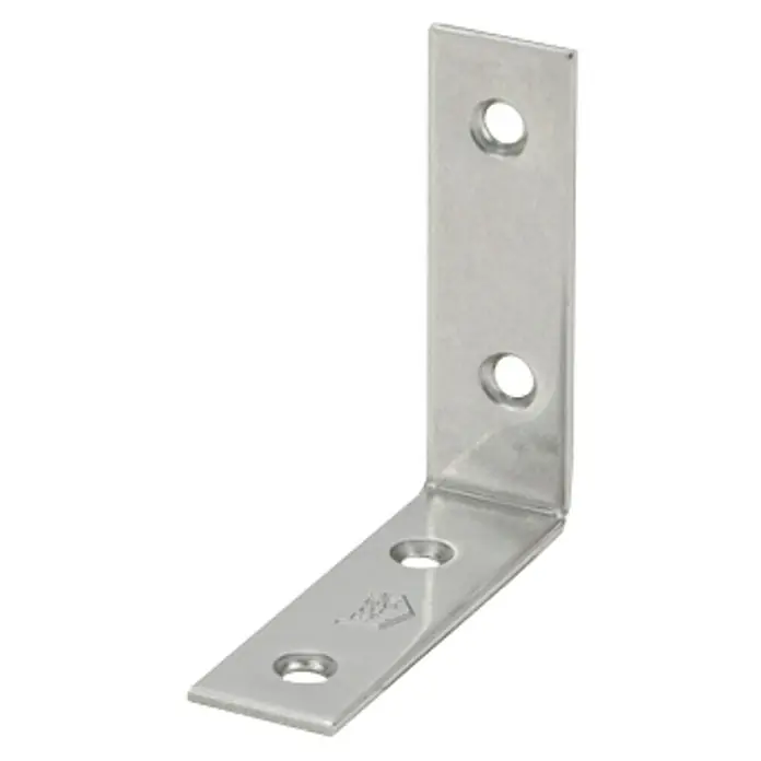 Stuhlwinkel - L x B: 60 x 18 mm, Edelstahl - Diagonale Ansicht