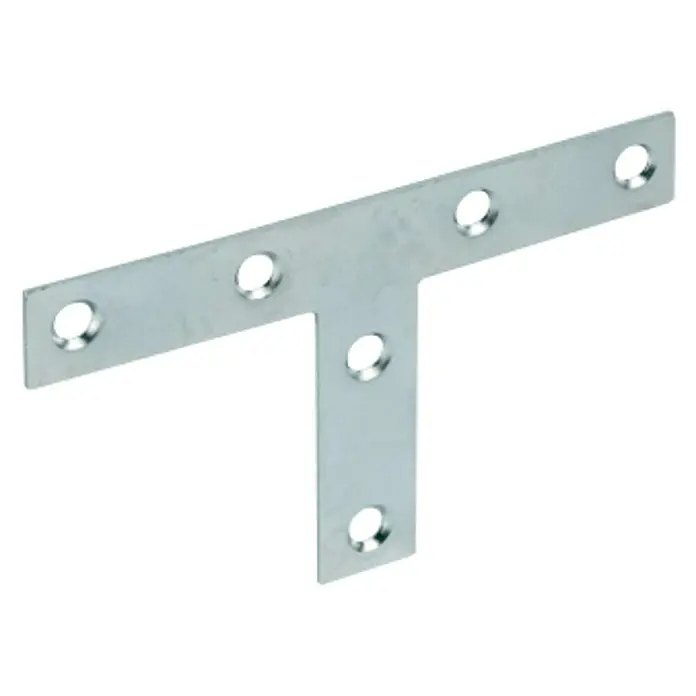 Stabilit Stuhlwinkel - 70 x 36 mm, Silber, Stahl - Diagonale Ansicht