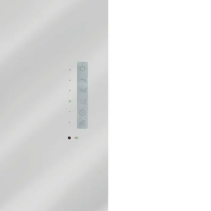 Sanotechnik Elektro-Badheizkörper Rom - B x H: 50 x 100 cm, Mit Spiegelfront, Heizstab, 700 W - Detailaufnahme