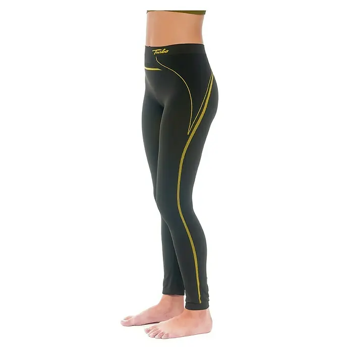 Turbo Pantalones térmicos unisex - XXL, Poliéster, Negro - Producto en uso