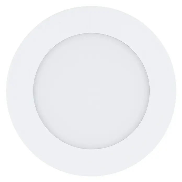 Eglo Ronde led-inbouwverlichting Fueva 1 - 5,5 W, Ø x h: 120 x 30 mm, Wit, Warm wit - Vooraanzicht