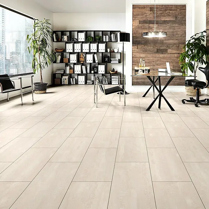 LOGOCLIC Ceramico Laminat Bright Powder - 635 x 327 x 8 mm, Izgled pločica - Živopisni prikaz