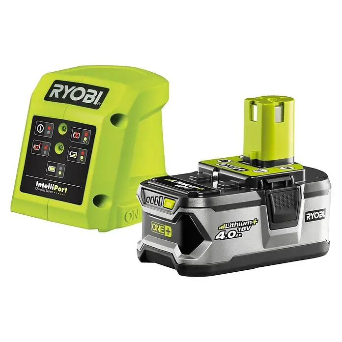 Ryobi ONE+ Akku-Rasenmäher RY18M37A-240 - 18 V, 2 Akkus, 4 Ah, Schnittbreite: 37 cm - Diagonale Ansicht