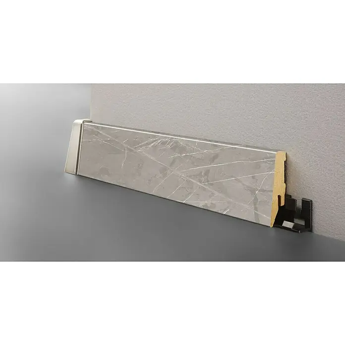LOGOCLIC Podna kutna lajsna - 2,6 m x 18 mm x 58 mm, Ravni oblik - Detaljan prikaz
