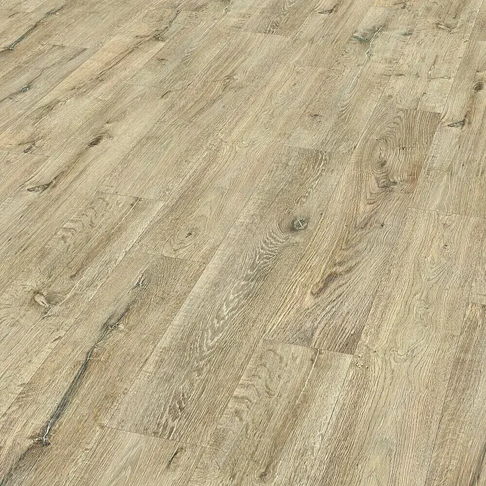 Egger Home Korkboden Comfort Tschita Eiche - 1.292 x 193 x 8 mm, Landhausdiele - Linke Seitenansicht