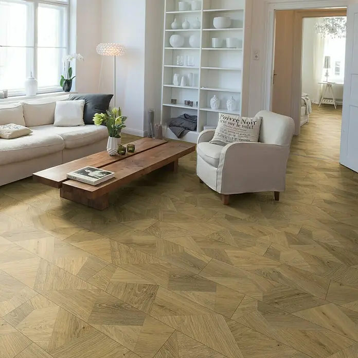 Egger Home Korkboden Comfort Bermuda Eiche Geräuchert - 1.292 x 245 x 8 mm, All over - Stimmungsaufnahme