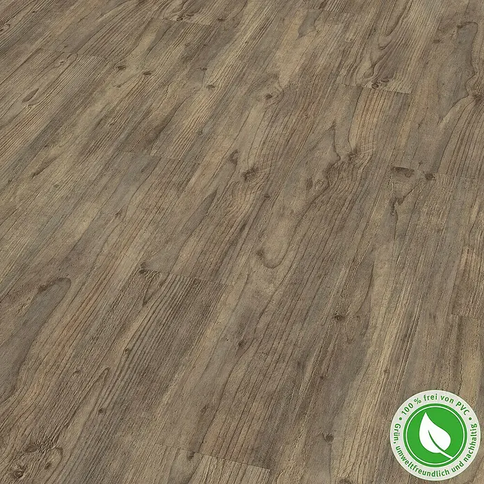 Egger Home Handmuster GreenTec Carpio Pinie Dunkel - 350 x 230 x 7,5 mm, Landhausdiele - Linke Seitenansicht