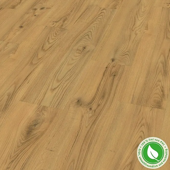 Egger Home Designboden GreenTec Timbara Eiche Braun - 1.292 x 246 x 7,5 mm, Landhausdiele - Linke Seitenansicht