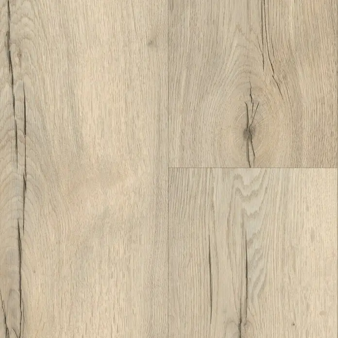 Egger Home Designboden GreenTec Monfort Eiche Weiß - 1.292 x 193 x 7,5 mm, Landhausdiele - Vorderansicht