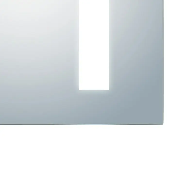 DSK LED-Spiegelschrank Aluminio Sun - B x H: 80 x 70 cm, Mit Beleuchtung, Aluminium - Detailaufnahme