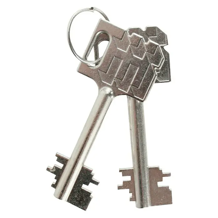 Rottner Wandtresor Delta - Doppelbartschloss, L x B x H: 38,5 x 49 x 43 cm, Lichtgrau - Vorderansicht