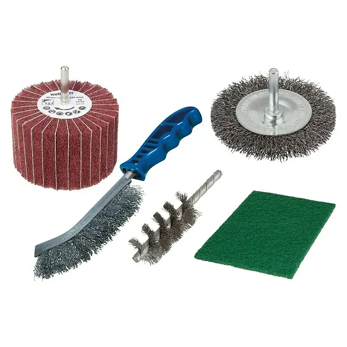 Wolfcraft Set de cepillos de alambre 5641000 - 5 pzs. - Vista angular