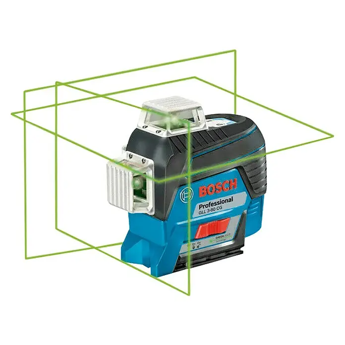 Bosch Professional Láser de línea GLL 3-80 CG - Zona de trabajo máx.: 120 m con receptor - Vista angular