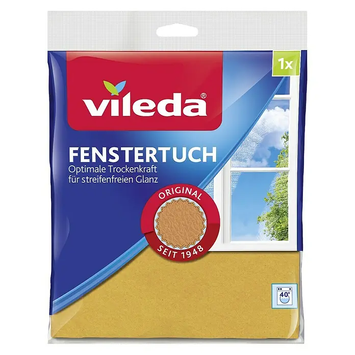 Vileda Fenstertuch - 40 x 36 cm, Mikrofaser - Vorderansicht