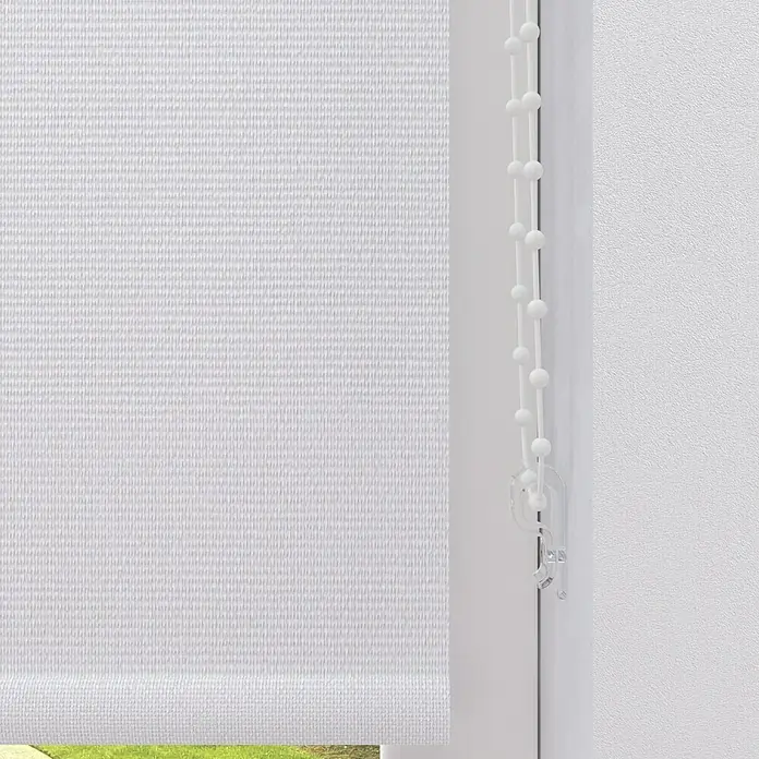 Verdunkelungsrollo - B x H: 75 x 190 cm, Schneeweiß - Detailaufnahme