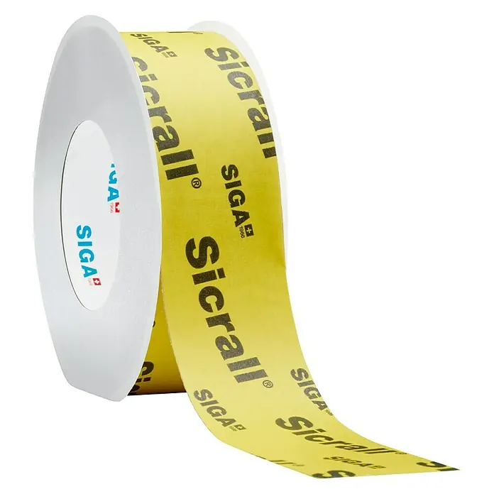Siga Klebeband Sicrall 60 - 40 m x 60 mm, Spezialpapier verstärkt - Rechte Seitenansicht