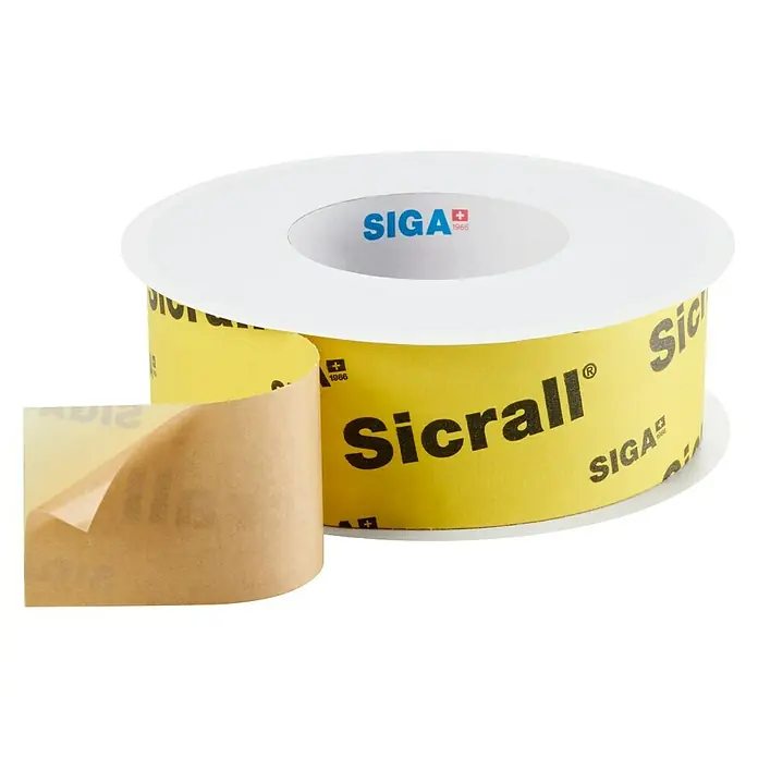 Siga Klebeband Sicrall 60 - 40 m x 60 mm, Spezialpapier verstärkt - Vorderansicht