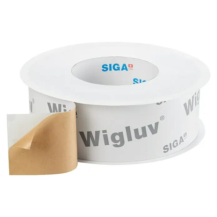 Siga Klebeband Wigluv 60 - 40 m x 60 mm, Kunststoff, Diffusionsoffen - Rechte Seitenansicht