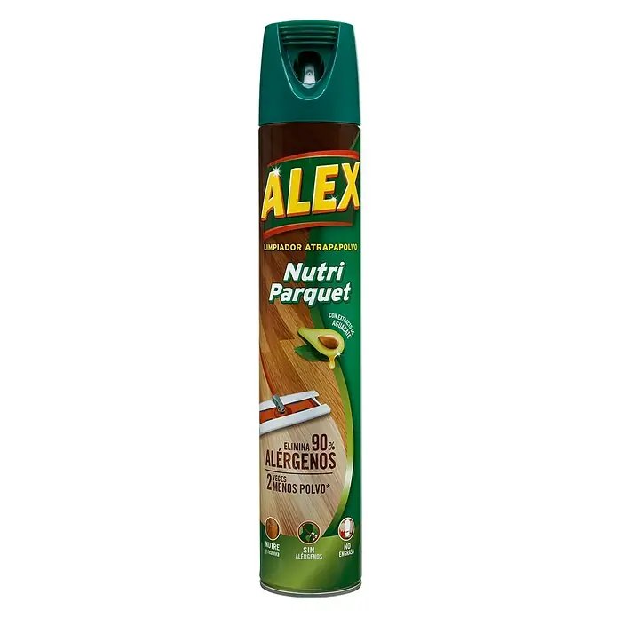 Alex Limpiador atrapapolvo Nutri parquet - 750 ml, Bote de rociado - Vista frontal