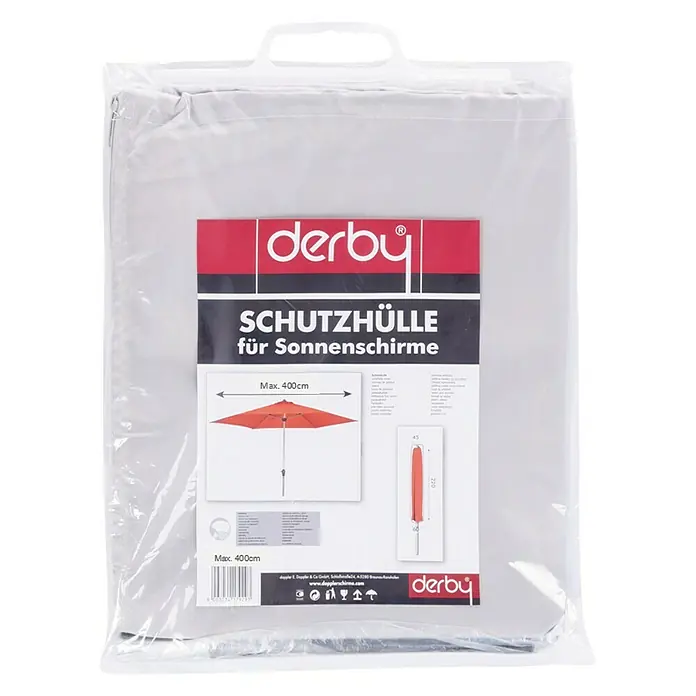 Derby Schirm-Schutzhülle Basic - Polyester, Passend für: Schirme bis Ø 400 cm - Vorderansicht