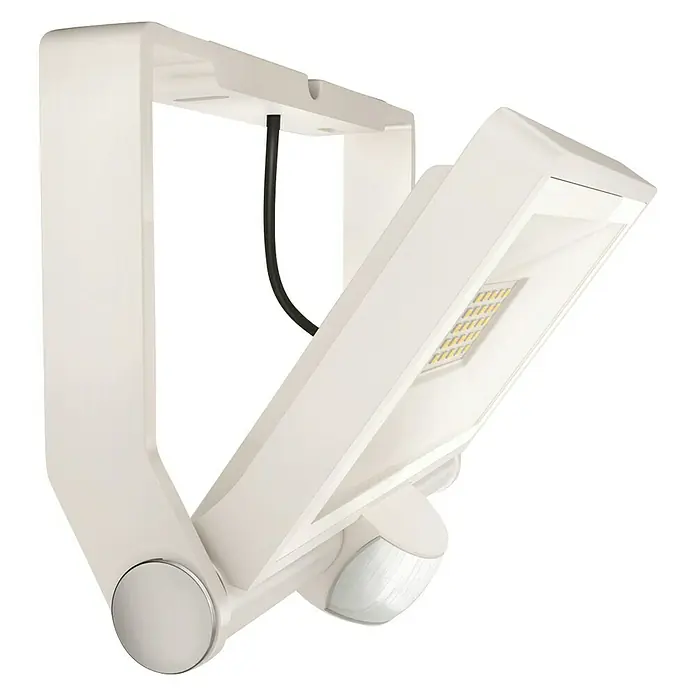 Steinel Sensor-LED-Außenwandstrahler XLED ONE S WS - L x B x H: 20,2 x 22,9 x 19,5 cm, Warmweiß, Weiß - Detailaufnahme