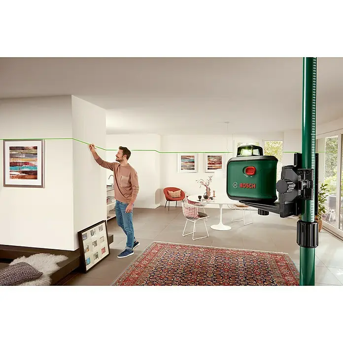 Bosch Advanced Kreuzlinienlaser Level 360 - Max. Arbeitsbereich: 24 m - Anwendungsbeispiel